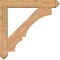 Ekena Millwork Balboa Arts and Crafts Smooth Bracket w/ Offset Brace, Western Red Cedar, 7 1/2"W x 46"D x 46"H BKT0806X46X46BOA03SWR - alternate 3